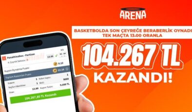 Ömer Faruk Yurtseven son basketi attı… Panathinaikos – Partizan maçında beraberliği bilen Misli üyesi 104.267 TL kazandı!